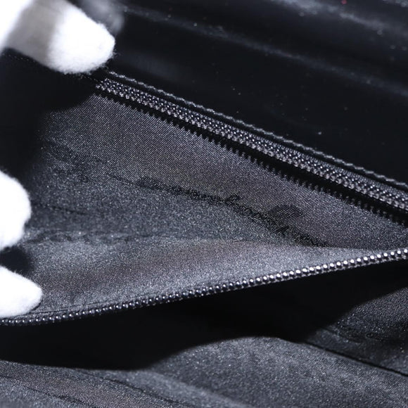 Salvatore Ferragamo Gancini Shoulder Bag Leather Black Silver Auth bs31712