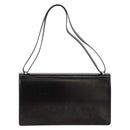 Salvatore Ferragamo Gancini Shoulder Bag Leather Black Silver Auth bs31712-3