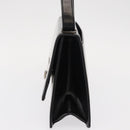 Salvatore Ferragamo Gancini Shoulder Bag Leather Black Silver Auth bs31712-3