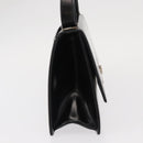 Salvatore Ferragamo Gancini Shoulder Bag Leather Black Silver Auth bs31712-4