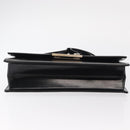 Salvatore Ferragamo Gancini Shoulder Bag Leather Black Silver Auth bs31712-9