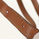 CELINE Macadam Canvas Backpack PVC Leather Brown Gold Auth bs31713-10