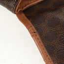 CELINE Macadam Canvas Backpack PVC Leather Brown Gold Auth bs31713-24