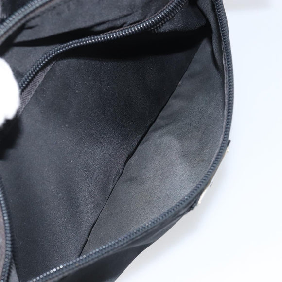 PRADA Shoulder Bag Nylon Black Silver Auth bs31714