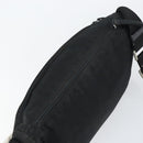 PRADA Shoulder Bag Nylon Black Silver Auth bs31714-6