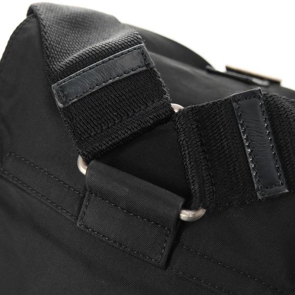 PRADA Backpack Nylon Black Silver Auth bs31715