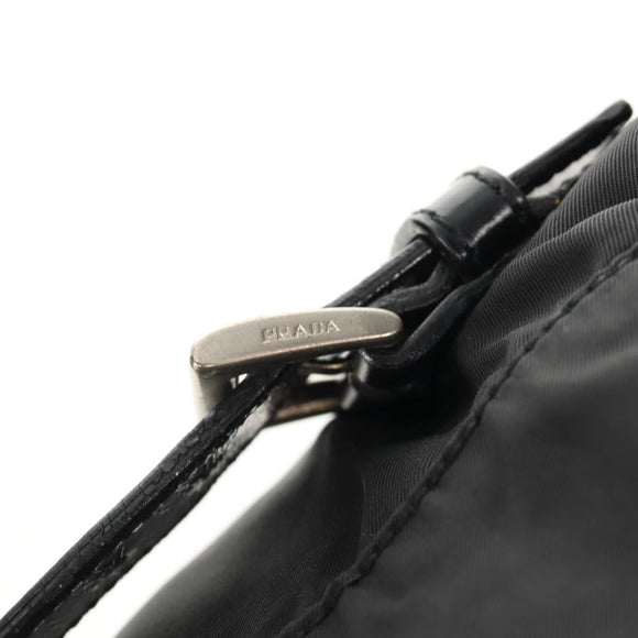 PRADA Backpack Nylon Black Silver Auth bs31715