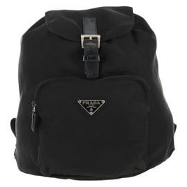 PRADA Backpack Nylon Black Silver Auth bs31715 - 0