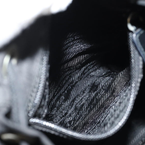 PRADA Rucksack Nylon Schwarz Silber Orig bs31715