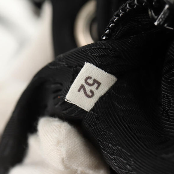 PRADA Backpack Nylon Black Silver Auth bs31715