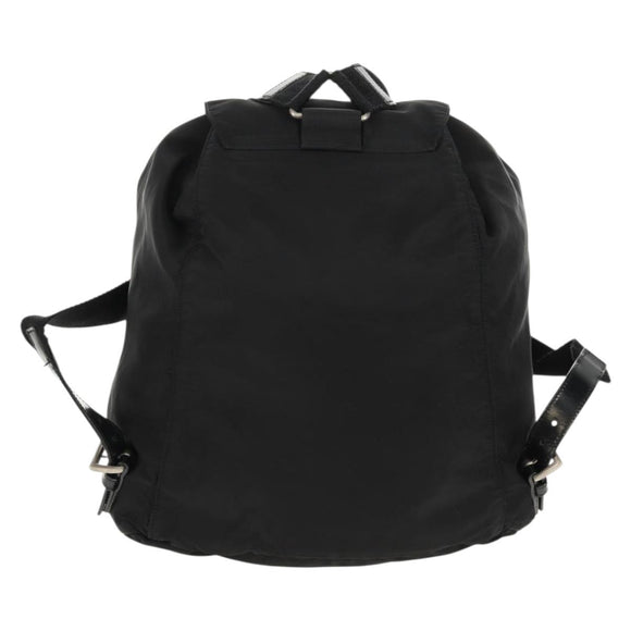 PRADA Rucksack Nylon Schwarz Silber Orig bs31715