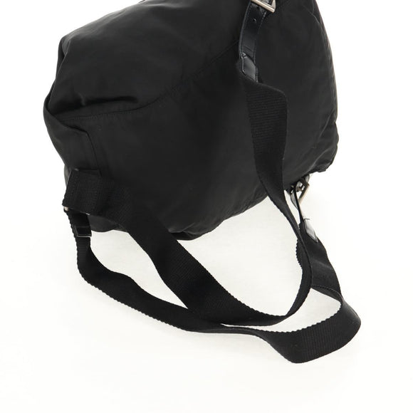 PRADA Backpack Nylon Black Silver Auth bs31715