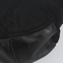 PRADA Shoulder Bag Nylon Leather Black Silver Auth bs31716-10