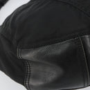 PRADA Shoulder Bag Nylon Leather Black Silver Auth bs31716-13