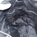 PRADA Shoulder Bag Nylon Leather Black Silver Auth bs31716-18