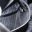 PRADA Shoulder Bag Nylon Leather Black Silver Auth bs31716-22