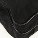 PRADA Business Bag Nylon Leather Black Silver Auth bs31717-11