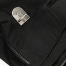 PRADA Business Bag Nylon Leather Black Silver Auth bs31717-19