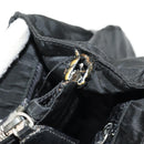 PRADA Business Bag Nylon Leather Black Silver Auth bs31717-24