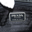 PRADA Business Bag Nylon Leather Black Silver Auth bs31717-25