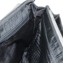 PRADA Business Bag Nylon Leather Black Silver Auth bs31717-27