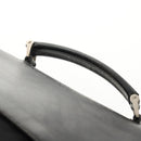 PRADA Business Bag Nylon Leather Black Silver Auth bs31717-9