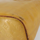 LOUIS VUITTON Monogram Vernis Houston Hand Bag Beige M91004 LV Auth bs31721-8