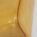 LOUIS VUITTON Monogram Vernis Houston Hand Bag Beige M91004 LV Auth bs31721-15