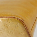 LOUIS VUITTON Monogram Vernis Houston Hand Bag Beige M91004 LV Auth bs31721-16