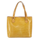 LOUIS VUITTON Monogram Vernis Houston Hand Bag Beige M91004 LV Auth bs31721-2