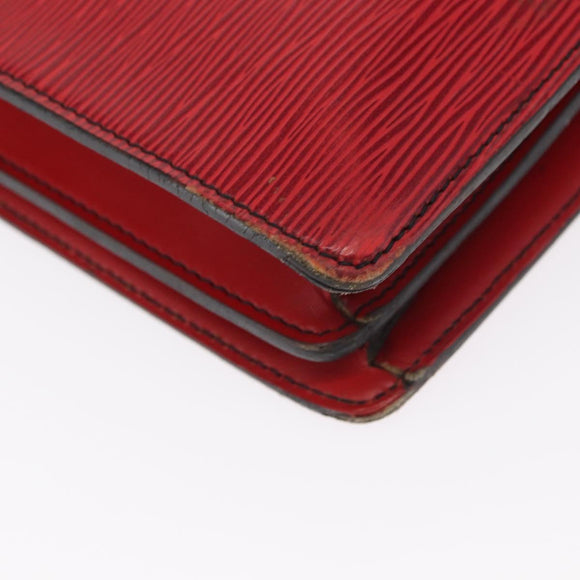 LOUIS VUITTON Epi Serviette Conseiller Business Bag Red M54427 LV Auth bs31722