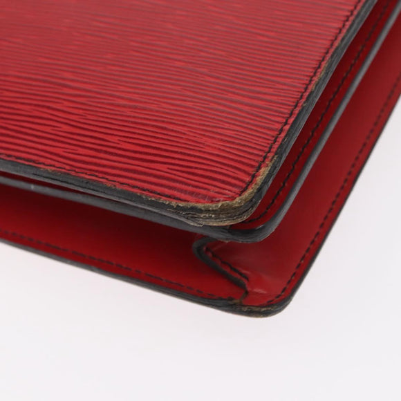 LOUIS VUITTON Epi Serviette Conseiller Business Bag Red M54427 LV Auth bs31722