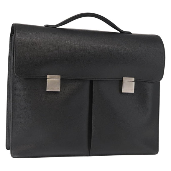 LOUIS VUITTON Taiga Serviette Kazan Business Bag Ardoise M30802 LV Auth bs31723