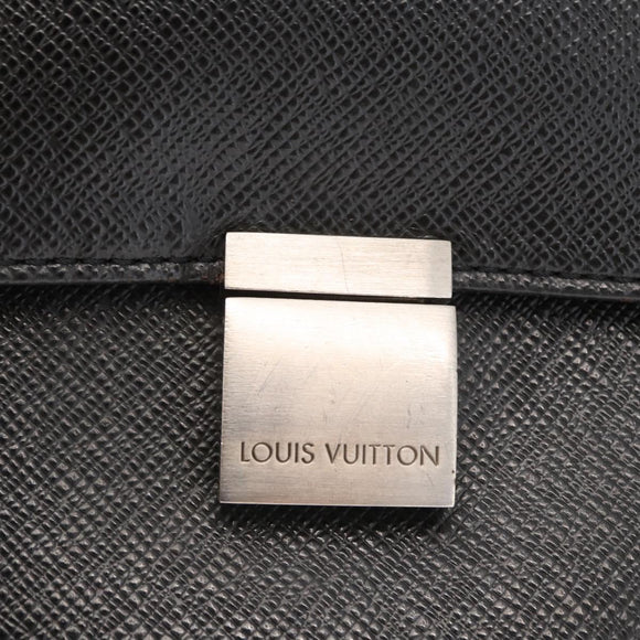 LOUIS VUITTON Taiga Serviette Kazan Business Bag Ardoise M30802 LV Auth bs31723