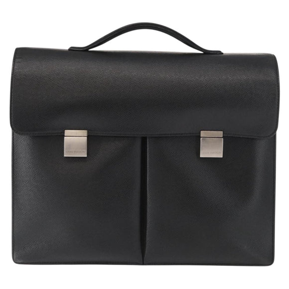 LOUIS VUITTON Taiga Serviette Kazan Business Bag Ardoise M30802 LV Auth bs31723