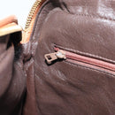 CHANEL Matelasse Fringe Chain Shoulder Bag Lamb Skin Brown Gold CC Auth bs31725-21