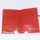 CHANEL Card Case Enamel Red CC Auth bs31726-9