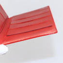 CHANEL Card Case Enamel Red CC Auth bs31726-19