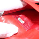 CHANEL Card Case Enamel Red CC Auth bs31726-12