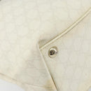 GUCCI GG Supreme Tote Bag PVC Leather White Gold 152630 Auth bs31729-15