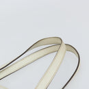 GUCCI GG Supreme Tote Bag PVC Leather White Gold 152630 Auth bs31729-14