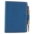 HERMES Agenda PM Day Planner Cover Leather Blue Auth bs31730-1