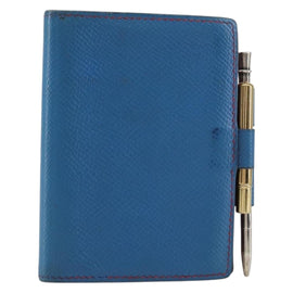 HERMES Agenda PM Day Planner Cover Leather Blue Auth bs31730
