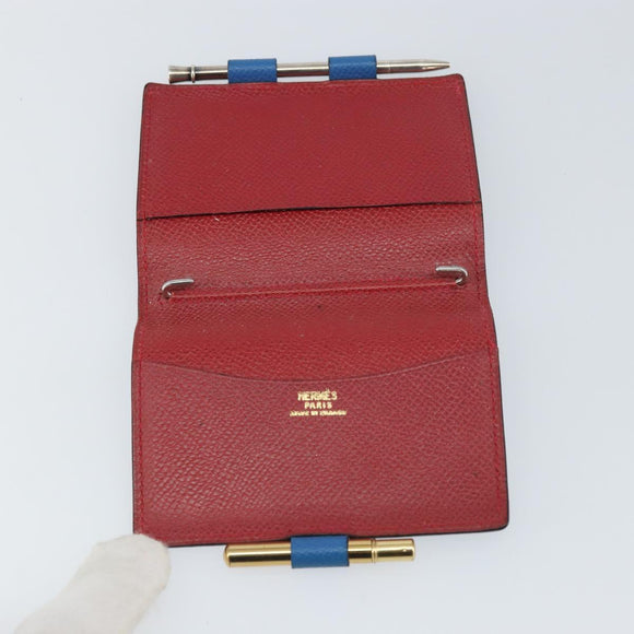 HERMES Agenda PM Day Planner Cover Leather Blue Auth bs31730