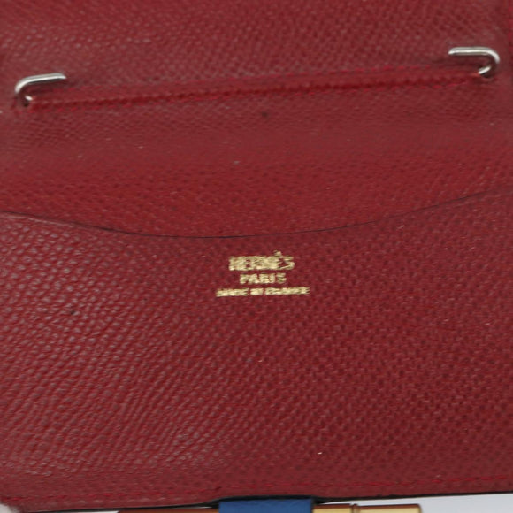 HERMES Agenda PM Day Planner Cover Leather Blue Auth bs31730