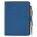 HERMES Agenda PM Day Planner Cover Leather Blue Auth bs31730-2