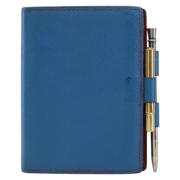 HERMES Agenda PM Day Planner Cover Leather Blue Auth bs31730
