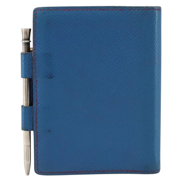 HERMES Agenda PM Day Planner Cover Leather Blue Auth bs31730