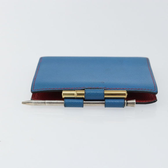 HERMES Agenda PM Day Planner Cover Leather Blue Auth bs31730