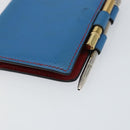 HERMES Agenda PM Day Planner Cover Leather Blue Auth bs31730-8